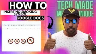 How to insert no smoking symbol In Google Docs