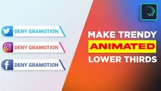 Make Trendy Animated Social Media Lower Thirds In Alight Motion - Tutorial