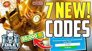 ⚠️NEWEST!⚡REDEEM⚠️TOILET TOWER DEFENSE ROBLOX CODES -TOILET TOWER DEFENSE CODES