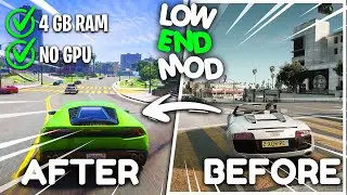 How To Install Low End Graphics Mod In GTA 5 🔥 - No FPS Drop [ Best Low End Graphics Mod For GTA 5 ]