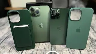 iPhone 13 Pro Max Alpine Green - Unboxing and Official Apple Cases