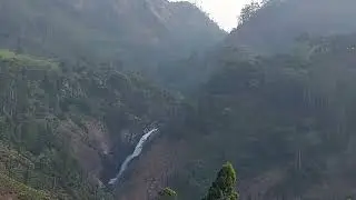 stunning natural beauty with waterfall sound mirning view kerela