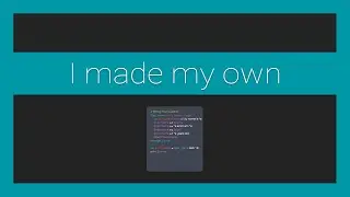 I made my own programming language