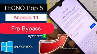 TECNO POP 5 FRP BYPASS || BD2P 32+2 D FRP BYPASS ANDROID 11 Google Account