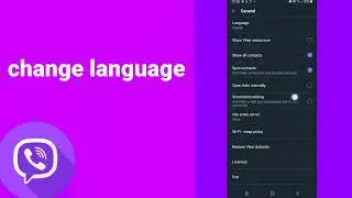 How To Change language On viber App