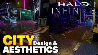 City Design & Aesthetic Tips | Halo Infinite Forge Tutorial (Cyberpunk/City Theme)