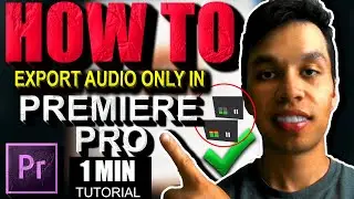 Premiere Pro How To Export Audio Tutorial