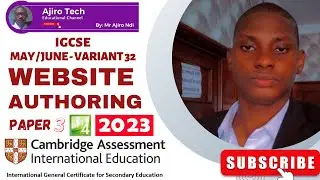 IGCSE ICT Paper 3 Website Authoring May June 2023 Variant 32 (0417) | Microsoft Expression Web 4