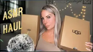 ASMR | Fall Boot 🥾 And UGG Slipper Haul Show & Tell | Leather Tapping | Tracing | Whispers 💤