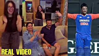 Abhishek Sharma's family's crazy celebration after he completed his century | IND vs ZIM 2nd T20