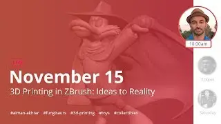 ZBrush 2020 - 3D Printing in ZBrush: Ideas to Reality with Aiman Akhtar - Episode 53