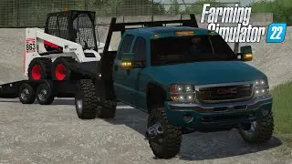 FS22 - 2003 GMC Sierra 3500 w/ tow trailer - Car Mod for Farming Simulator 2022 ROLEPLAY Download