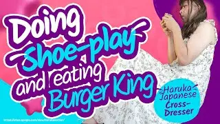Haruka, Japanese lady, loves to eat #burgerking - h1149