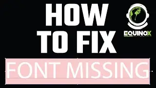 Adobe Illustrator: How to fix Missing fonts