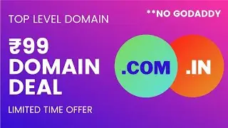 How to Register IN and COM domain to Under 99 Rupees (INR)