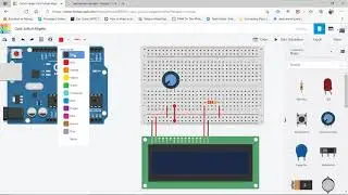 Interface 16x2 LCD with ATmega328p | AVR Microcontroller Programming in Arduino - TinkerCAD