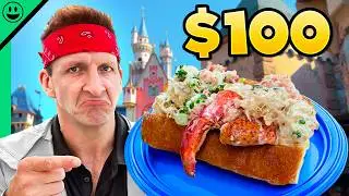 $100 Disney Food Challenge in California!! What a Mess!!