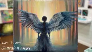 How To Paint An ANGEL acrylic painting tutorial