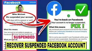 HOW TO RECOVER SUSPENDED FACEBOOK ACCOUNT 2024 | FIX FACEBOOK SUSPENDED ACCOUNT