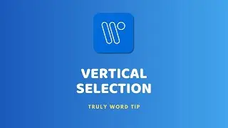 Vertical Selection...#WordShortcuts #ProductivityHacks #tutorials