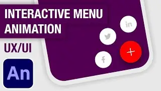 How to Create Interactive Menu Animation Tutorial in Adobe Animate CC (Project link)