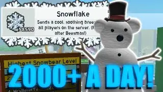 How to farm snowflakes FAST! 2000+ A day! | Bee Swarm Simulator |