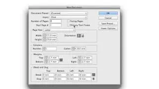 Adobe InDesign Training  Document Setup