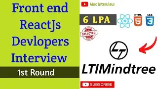 LTI mindtree front end developer interview | react js developer interview 2023| javascript interview
