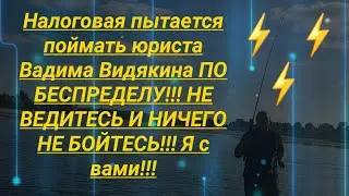 Налоговая пытается поймать по беспределу юриста Вадима Видякина НЕ ВЕДИТЕСЬ И НИЧЕГО НЕ БОЙТЕСЬ