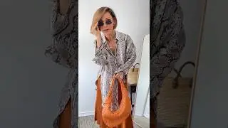 Одна Рубашка - Три Образа! Носим трендовый змеиный принт по-новому |Trendy snake print blouse #style