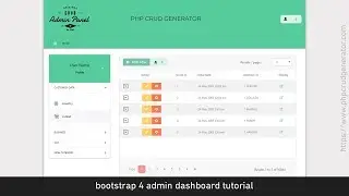 PHP CRUD Tutorial - Generate Bootstrap admin panel CREATE / UPDATE Forms - PHPCG