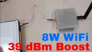 Boost WiFi signal 8W 39dBm 802.11b/g/n Broadband Amplifier 5dBi antenna