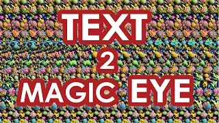 How to create Stereogram from TEXT in 4 minutes / Magic Eye