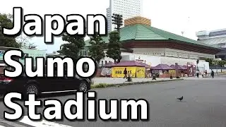 Japan Tokyo Walking Tour - Ryogoku [ Ryogoku Kokugikan Sumo Stadium ]