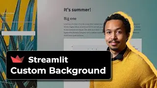 Custom Streamlit Background Image/Color Gradient through CSS