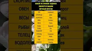 Какой из знаков зодиака является вашим вечным врагом