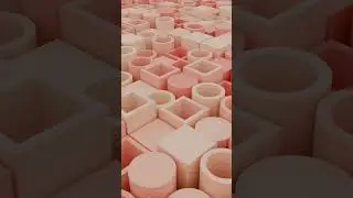 Satisfying Block Animation Made in Blender 4.1  #b3d #blender