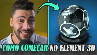 Como COMEÇAR no Element 3D no After Effects | Tutorial After Effects