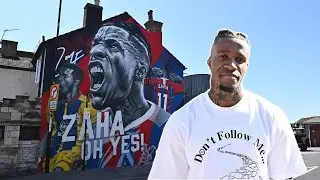 "It's a dream, it's just nice to be appreciated!" Wilfried Zaha unveils new mural