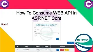 Consume API in Asp.Net Core Using HttpClient | Web API CRUD | Restful API | CRUD | #biharideveloper