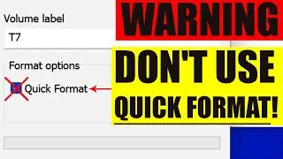 Difference Between Quick Format and Full Format