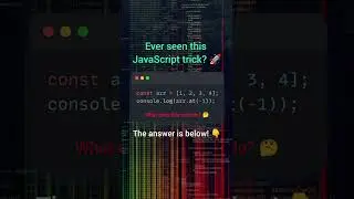 🚀 JavaScript Trick You Probably Didn’t Know! #javascript #shorts #codingtricks