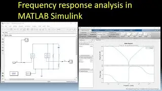 Frequency response analysis in MATLAB Simulink using linearization approximation ( + step response )