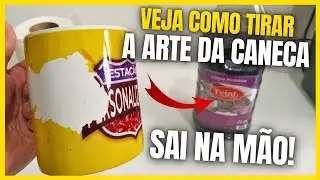 Como remover arte de caneca personalizada que saiu errada