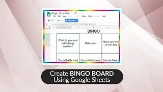 How to create Bingo board using Google Sheets