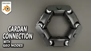 Abstract Cardan Connection Animation With Geometry Nodes - Blender Tutorial