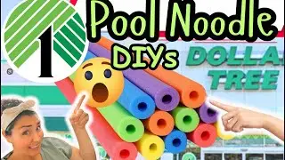 UNBELIEVABLE DOLLAR TREE POOL NOODLE DIYs & hacks! EASY Dollar tree diy decor decor - pool noodles