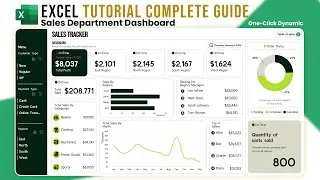 Create a Stunning Dynamic Sales Dashboard in Excel | Step-by-Step Tutorial