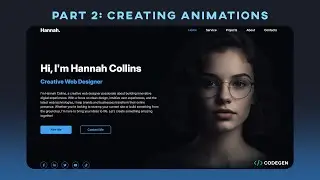 Simple Animating for the Portfolio Website Using  CSS 