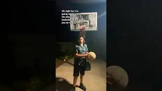 POV: a basketball player teaches a soccer player how to play basketball.